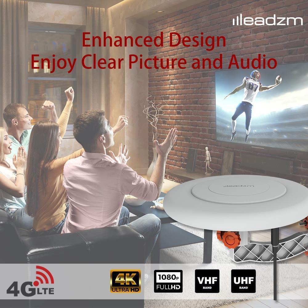 360° Home Video Omni-Directional Outdoor Amplified TV Antenna HDTV 1080P 4K