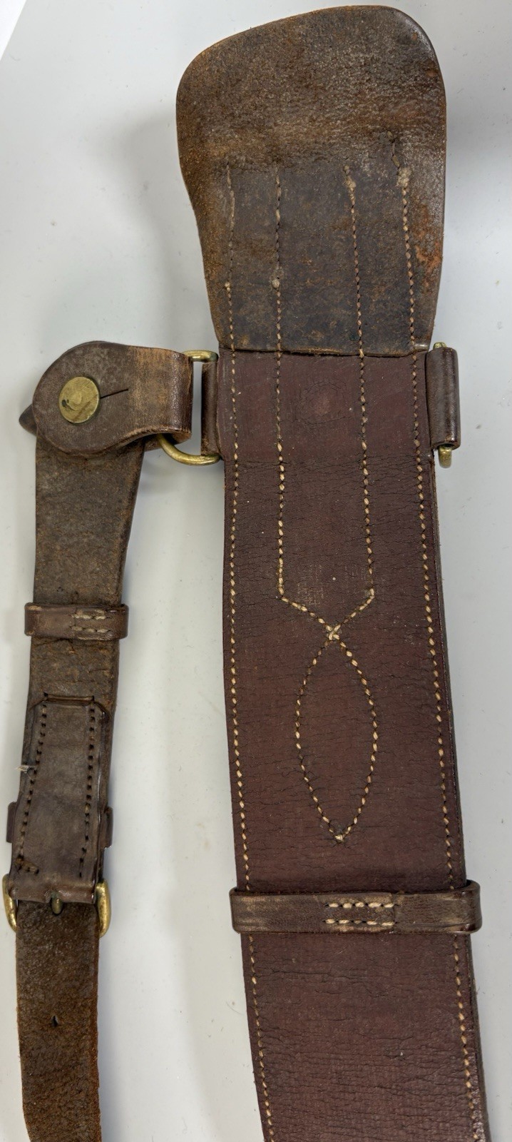 WWI US Army Officer Sam Browne Belw/ Shoulder Strap~AP&S Maker~Size 36