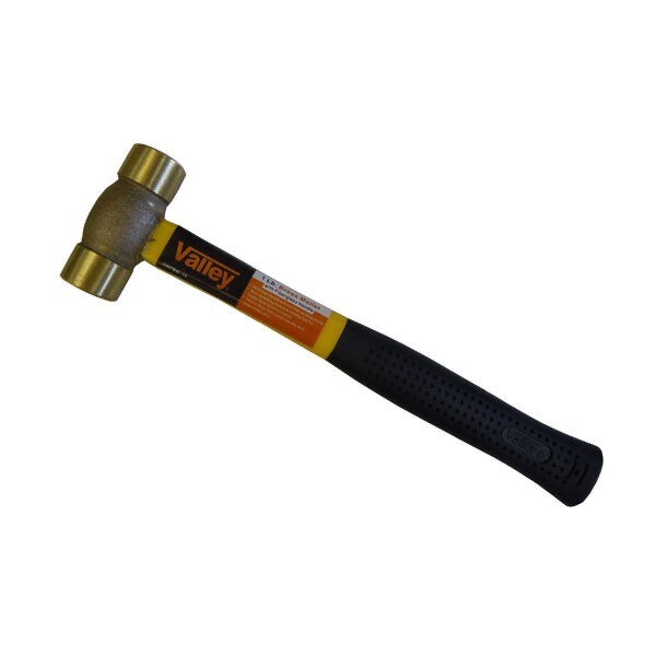 Brass Mallet, Fiberglass Handle 1, 2, 3, 4, Lbs.