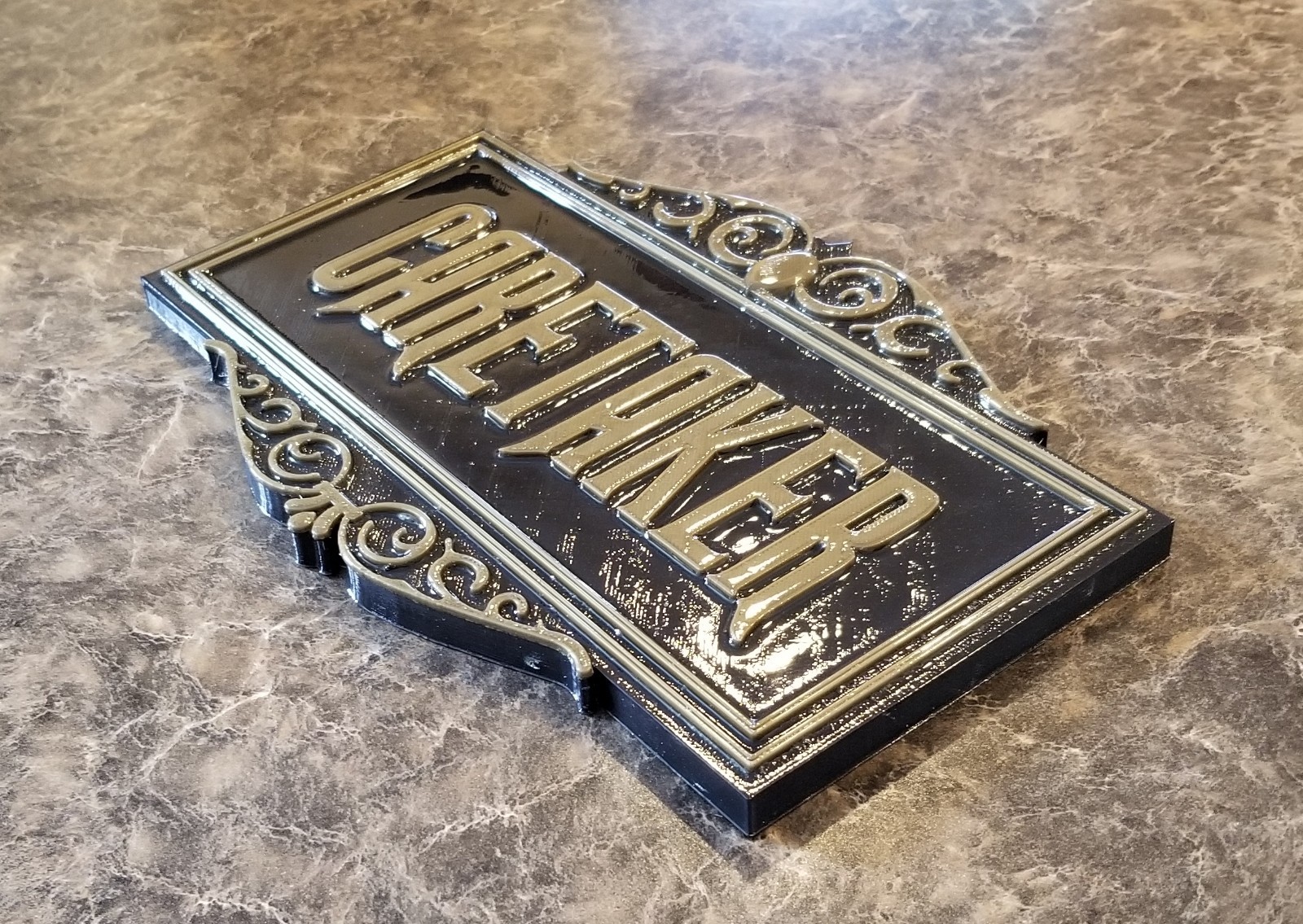 Haunted Mansion Inspired Prop Sign / Plaque Replica Caretaker Disney Home Decor