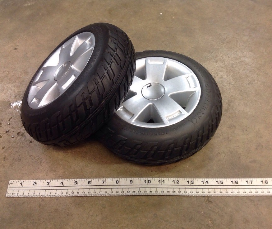 Primo Wheels Tires Rim 10.4x3.6 P-124 Solid Foam Filled Jazzy Victory 10 Scooter