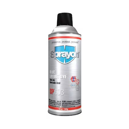 Sprayon Sc0603000 Layout Fluid, 12 Oz Aerosol Can, Blue