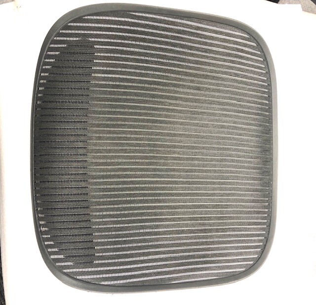 Herman Miller Aeron Size B Blemished Black Seat Mesh With New Insert Seat Foam.