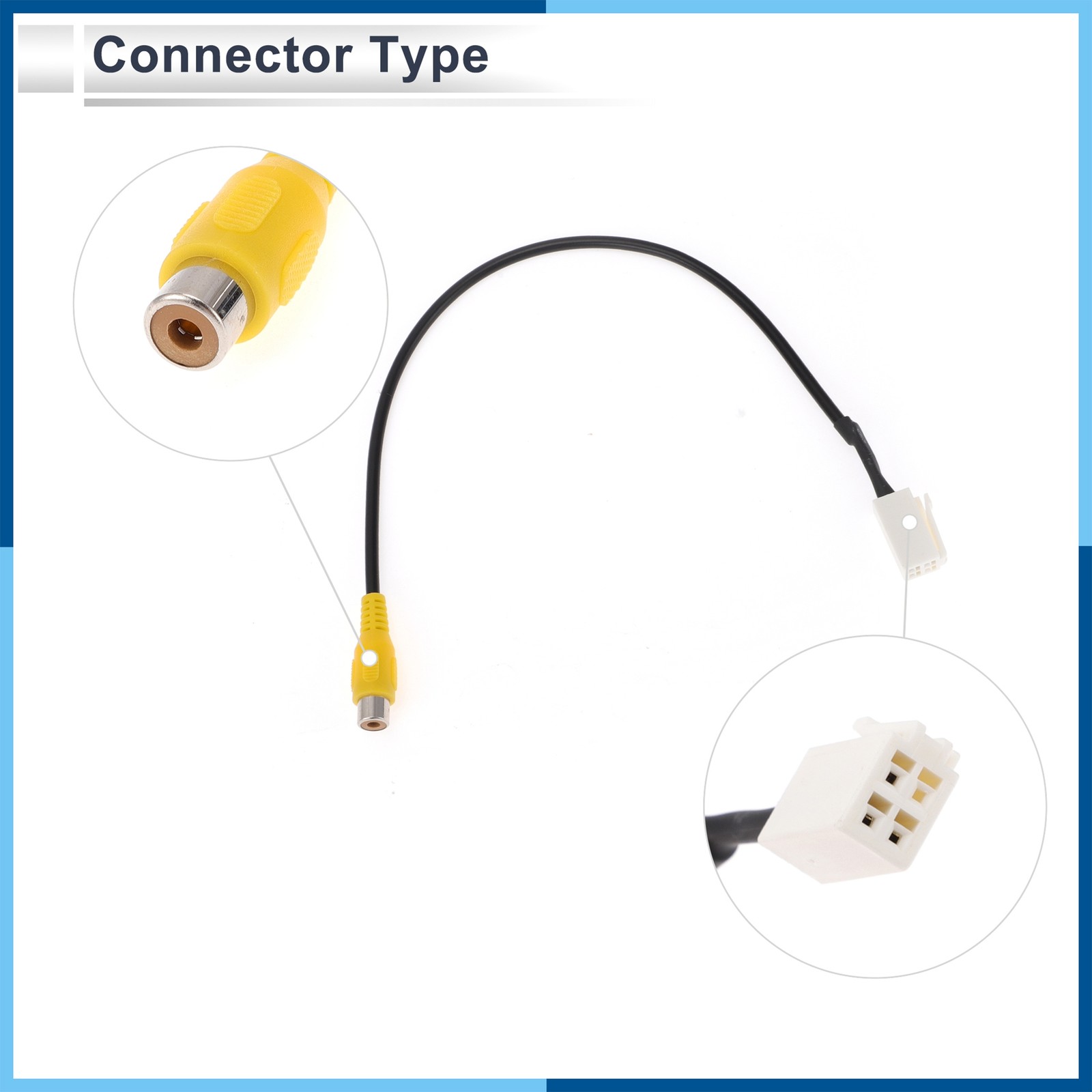 Rear View Camera Adapter Wire Harness Cable fit for Toyota 1 Pcs RCA