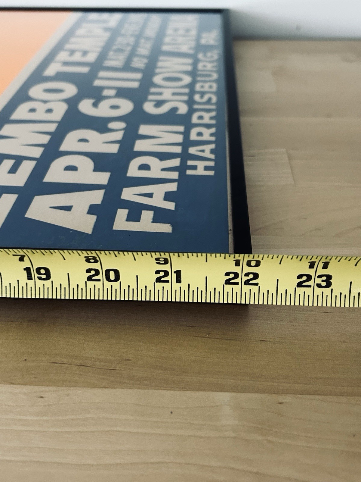 Vtg Hamid Morton Circus Poster Harrisburg PA Zembo Temple 1950s Americana Tiger