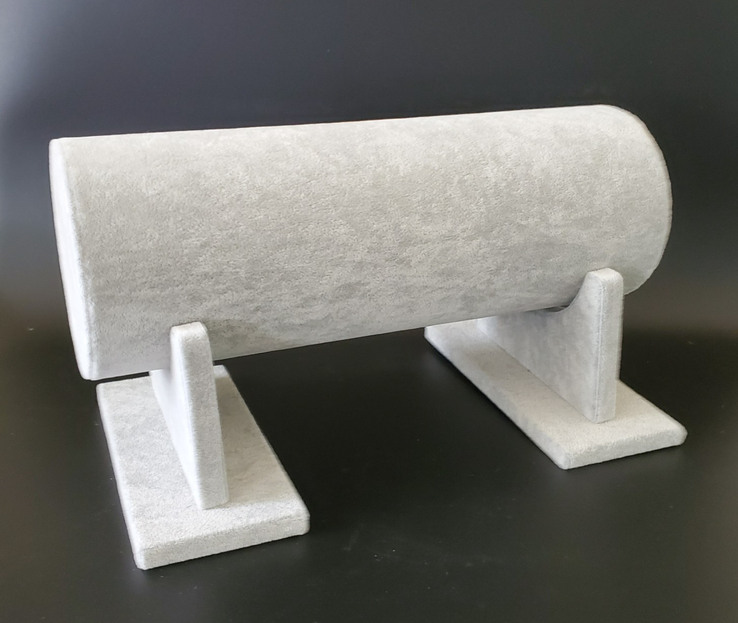 Large Soft Gray Velvet Headband Holder Display Organizer Stand