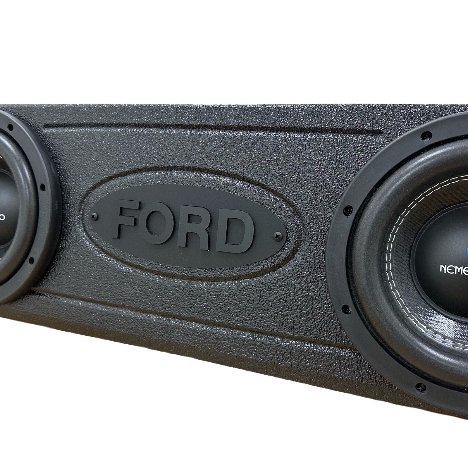 Mega Bass Subwoofer Box Ford F-150 09-23 Crew Cab Ported Fits 4x8” Woofers