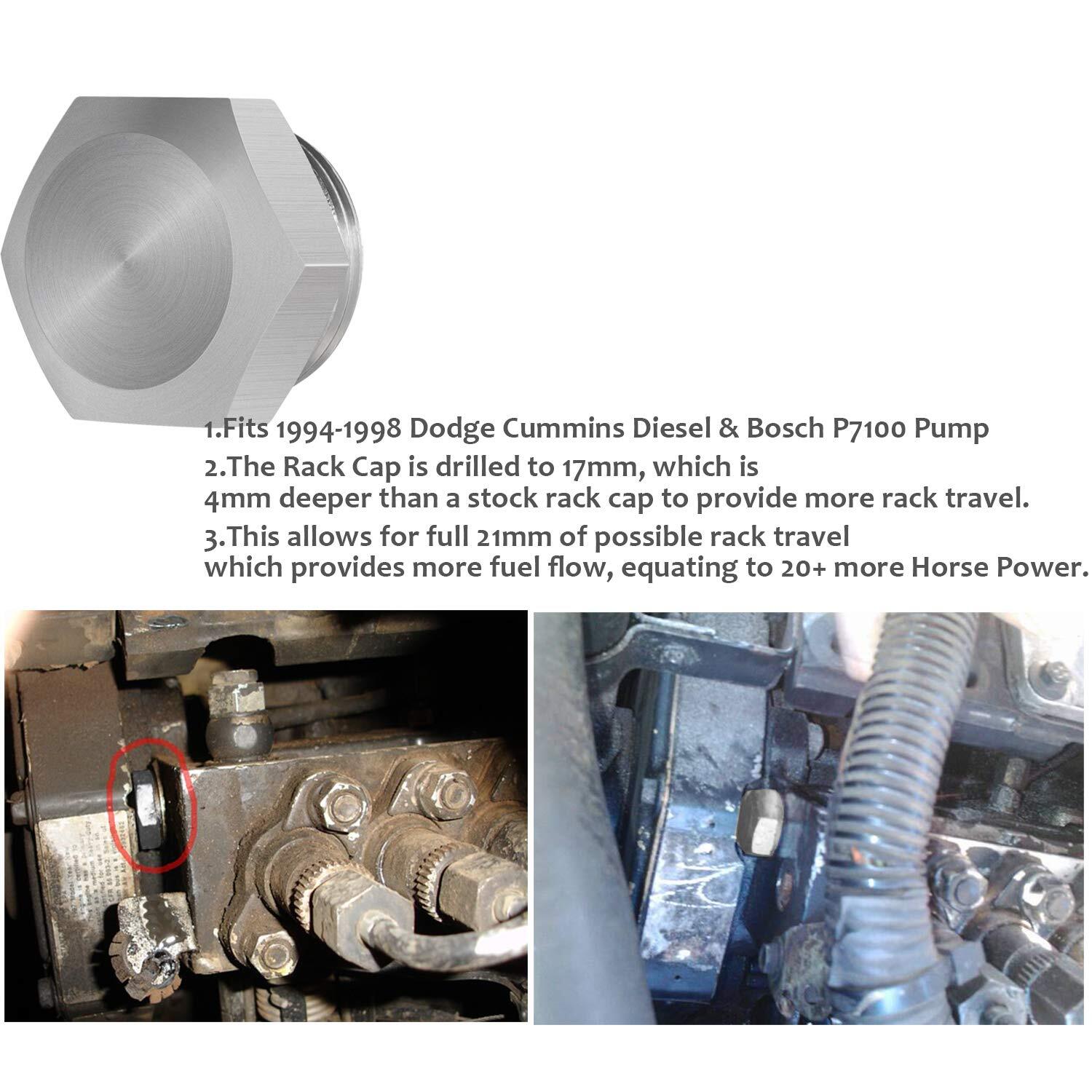 P7100 Injection Pumps & Rack Cap Rack Plug For 1994-1998 Dodge Cummins Diesel