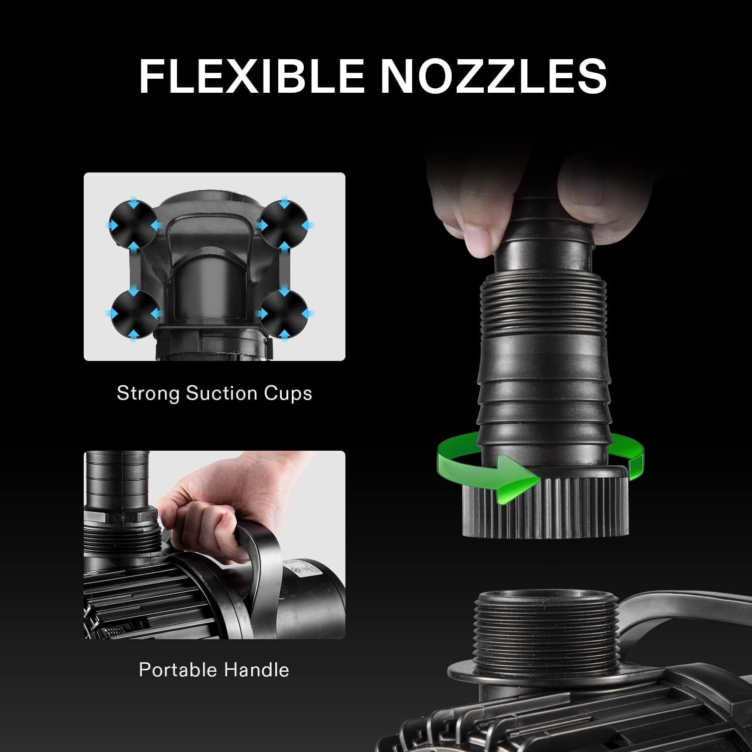 Aquarium Submersible Water Pump Power Hydroponic Fountain Pond Fish Tank