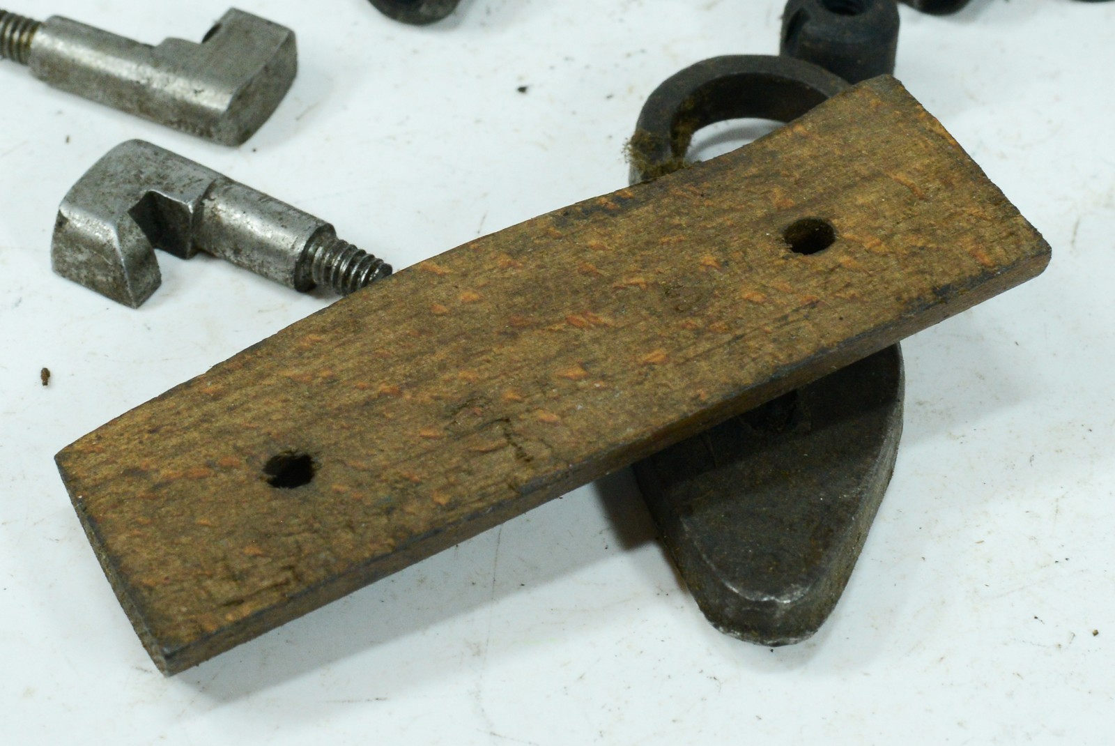 LOT WWI British Pattern 1903 1907 Bayonet Grips Nuts Lugs Springs & Guard Parts