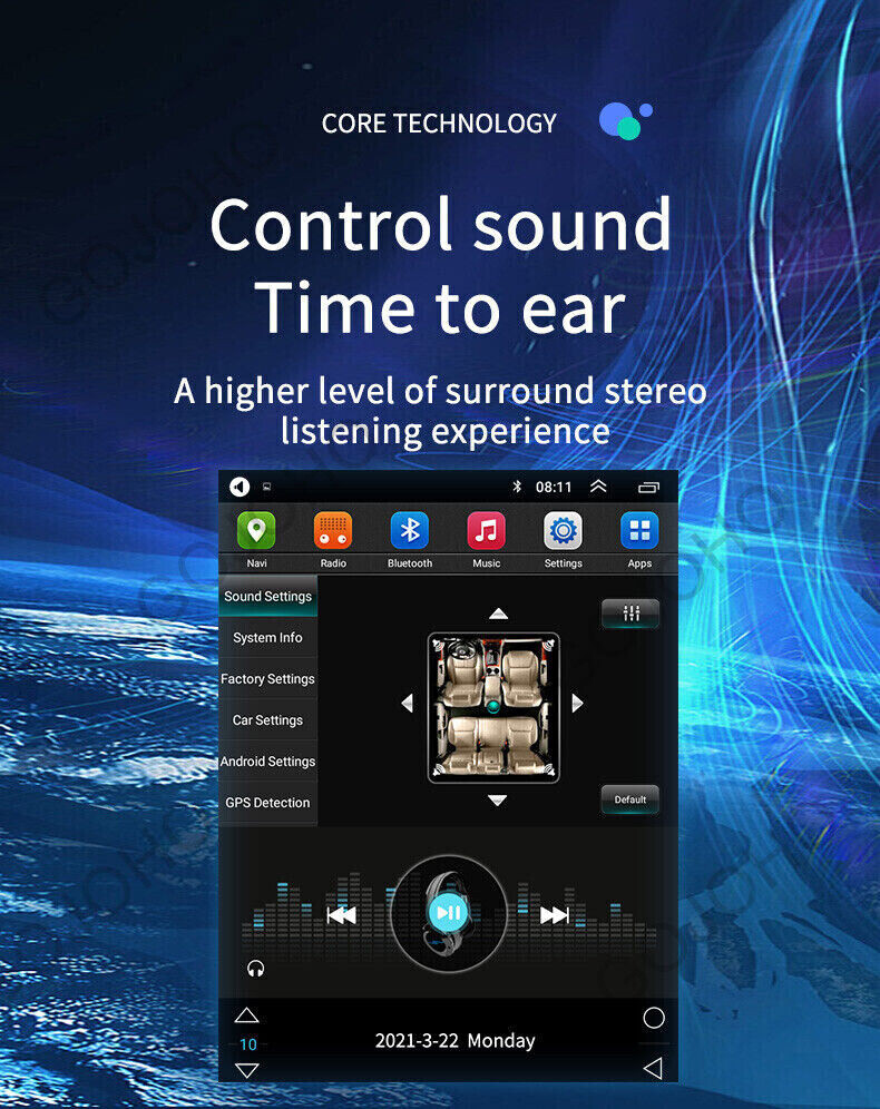 64GB Tesla style For Chevrolet Malibu Radio 2012 Car Stereo Android appleCarplay