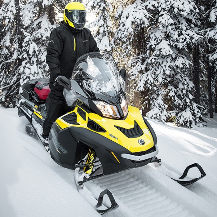 Ski-Doo Yellow & Black Bombardier Shock Protector Covers Snowmobile (Set 2) NEW