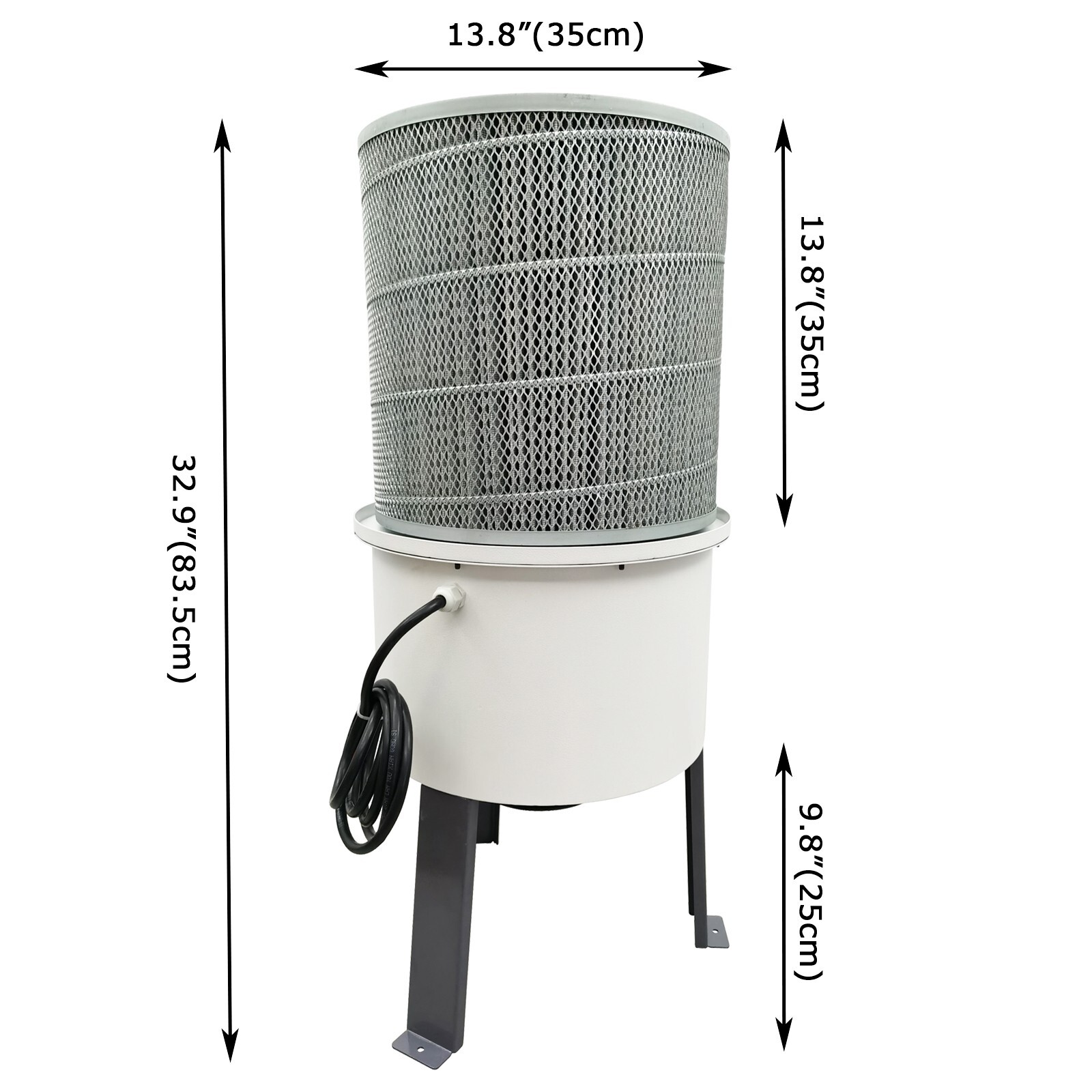 HK-75B 220V 3PH 1HP Oil Mist Collector 650-824CFM CNC Machine Tool Purifier