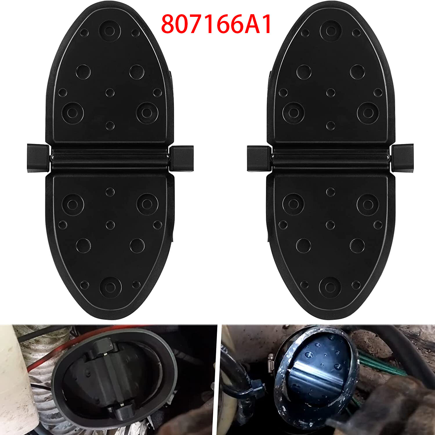 For MerCruiser Exhaust Y Pipe Water Shutter Kit V6 V8 Engines 807166A1 Set Of 2