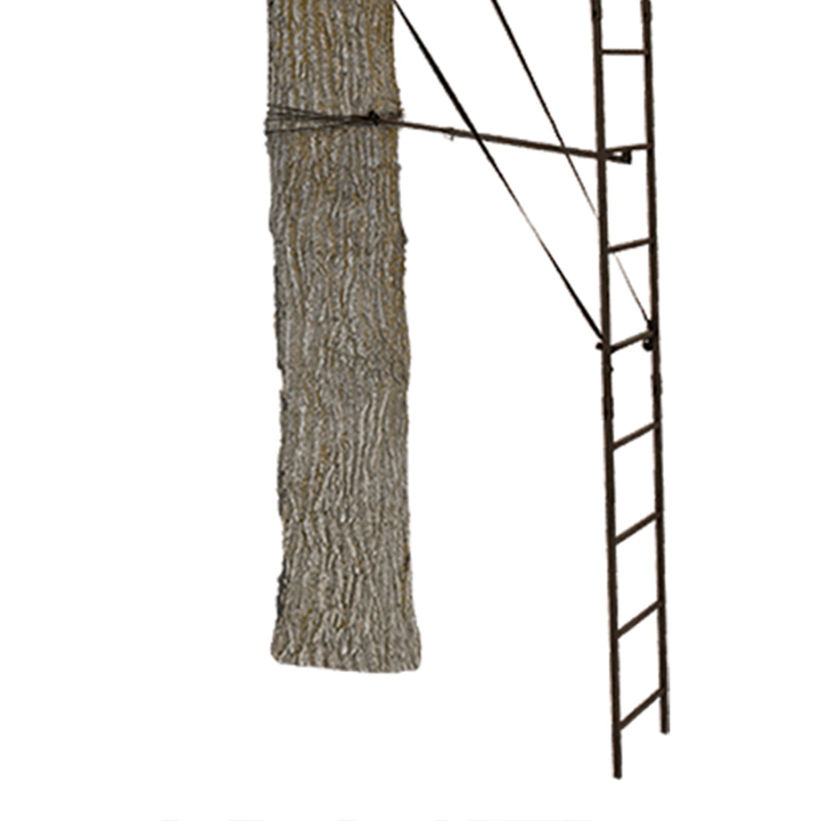 Big Game Warrior DXT 17' Deer Hunting Ladder Climbing Tree Stand w/Flex-Tek Seat