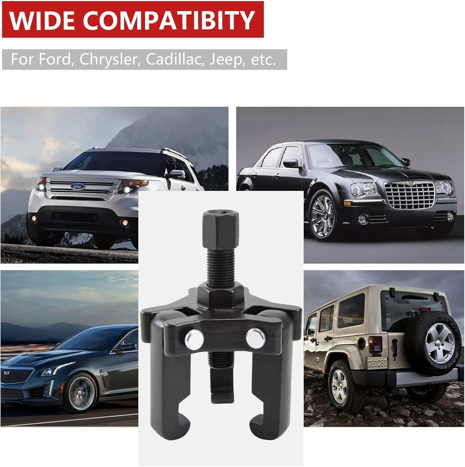 Harmonic Balancer Puller Crank Pulley Removal Kit Engine Motor Rod Auto LS GM US