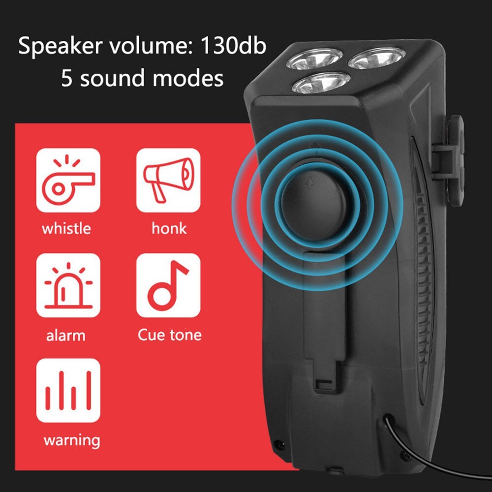 40000LM USB Rechargeable LED Cycle Bike Headlight Phone Holder With Power Bank