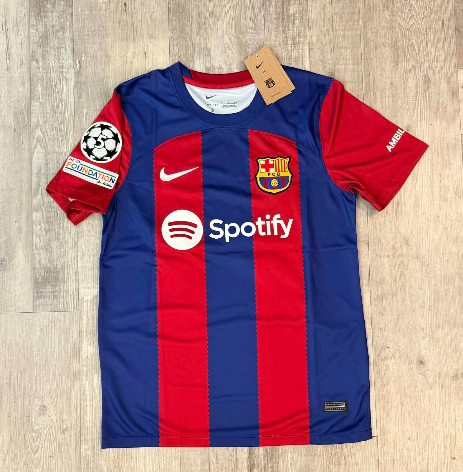 LAMINE YAMAL 2023/24 FC Barcelona UEFA Football Kit Soccer Jersey Size S