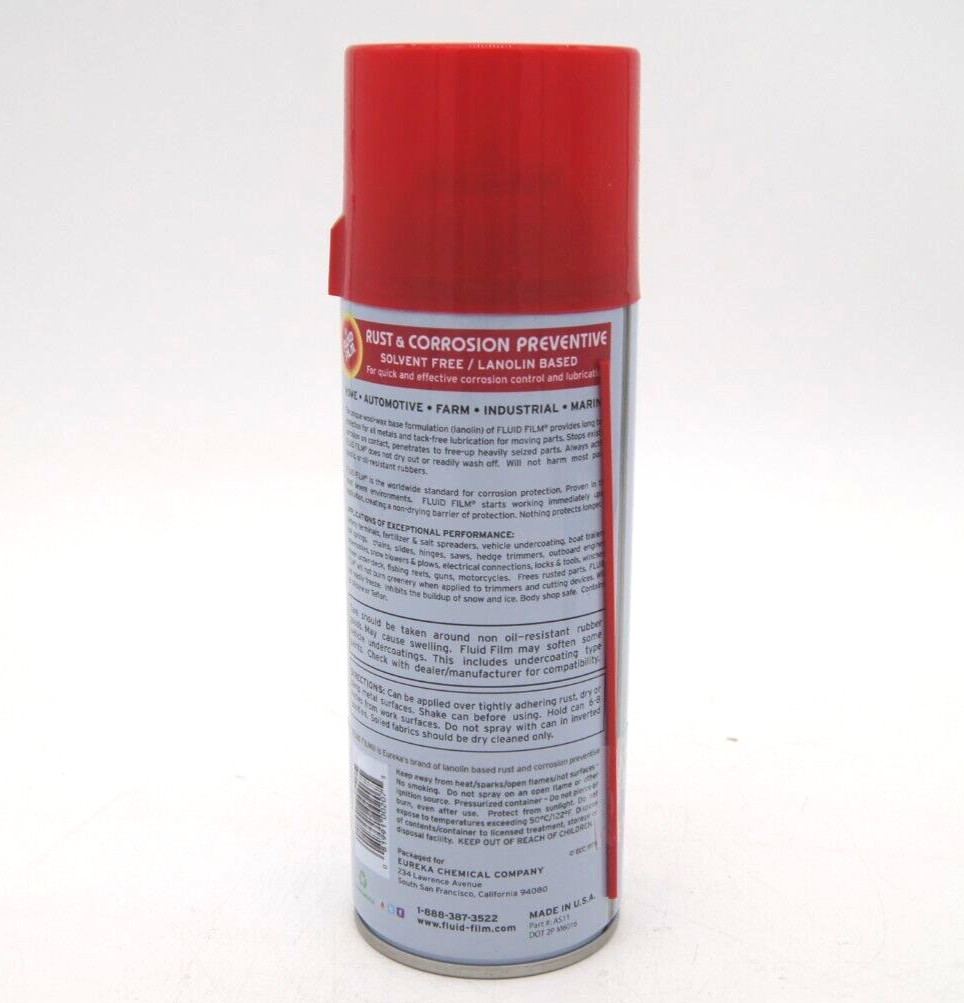 Fluid Film Rust Corrosion Penetrant Lubricant AS11 (11.75oz, 2 Pack)