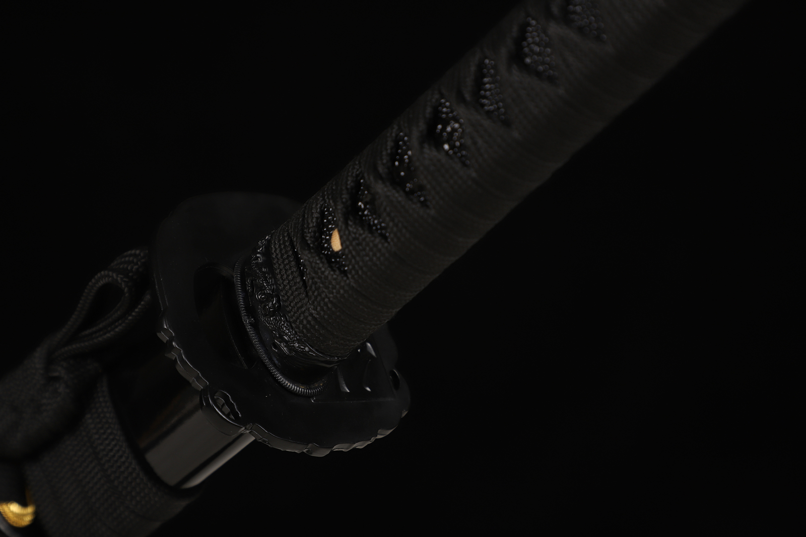 Sharp Full Tang Japanese Samurai Katana All Black Sword Battle Ready T10 Steel