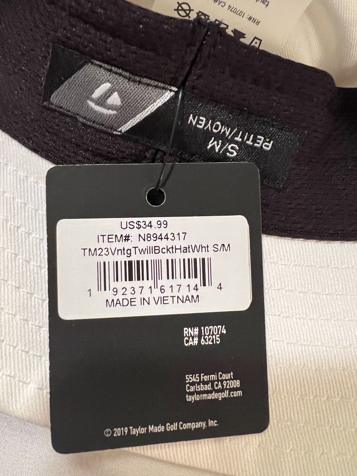 TaylorMade Golf Bucket Hats / S/M-L/XL / Colors: White-Gray-Aqua-Black-Army