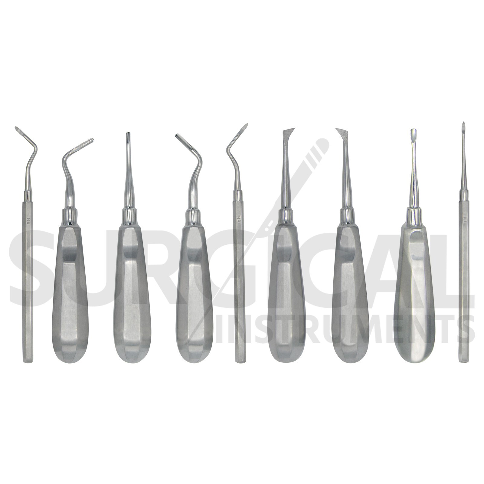34 Pcs Oral Dental Extraction Surgery Extracting Elevators Forceps Instruments