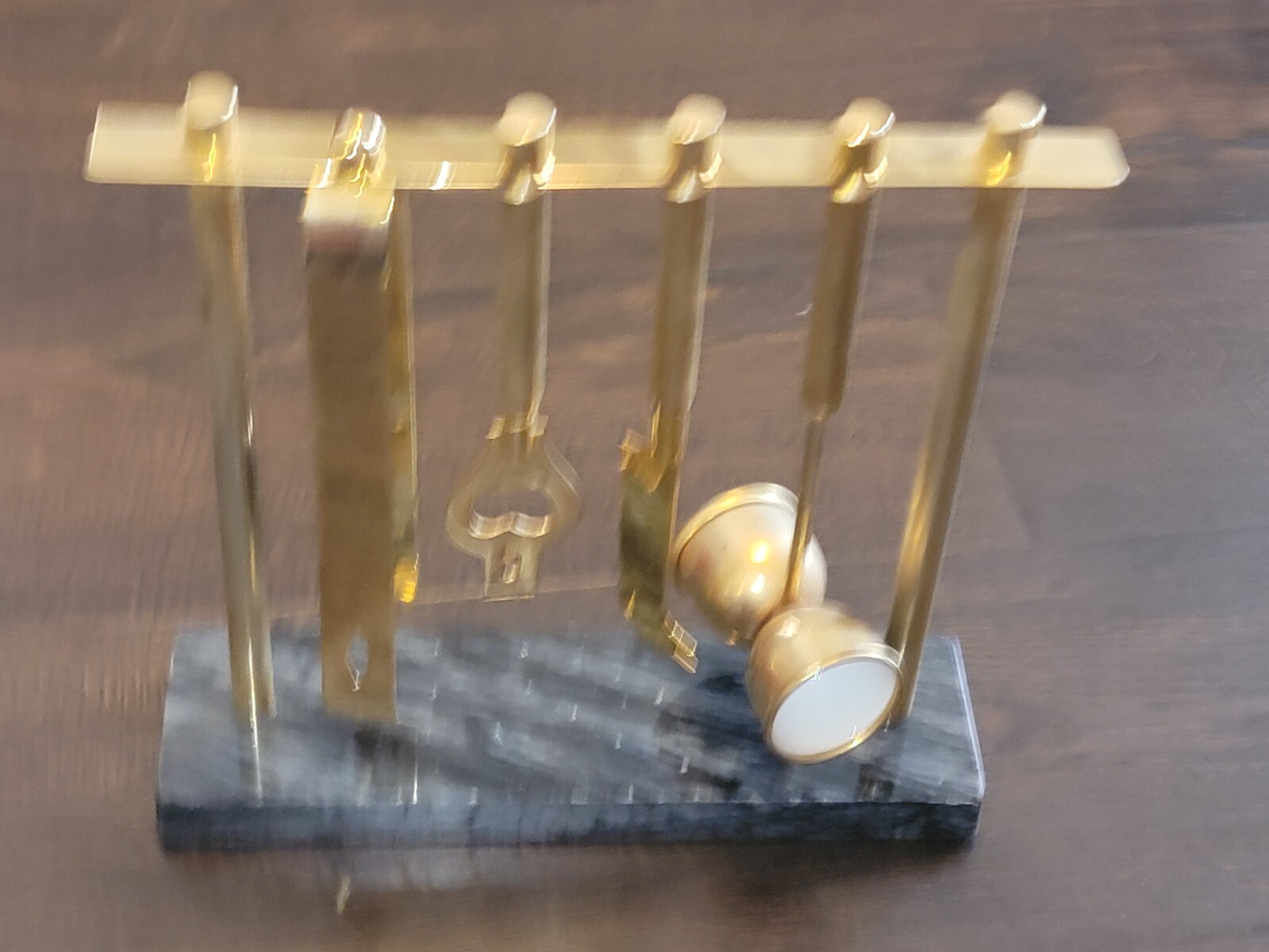 Bar Tool set w/ Marble stand Mid century modern Brass/Gold Home Decor