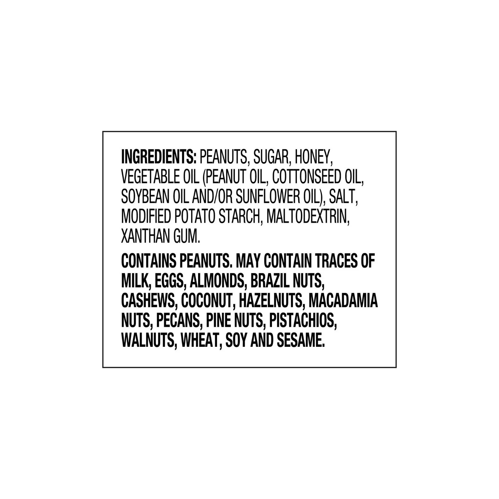 Great Value Honey Roasted Peanuts, 34.5 oz