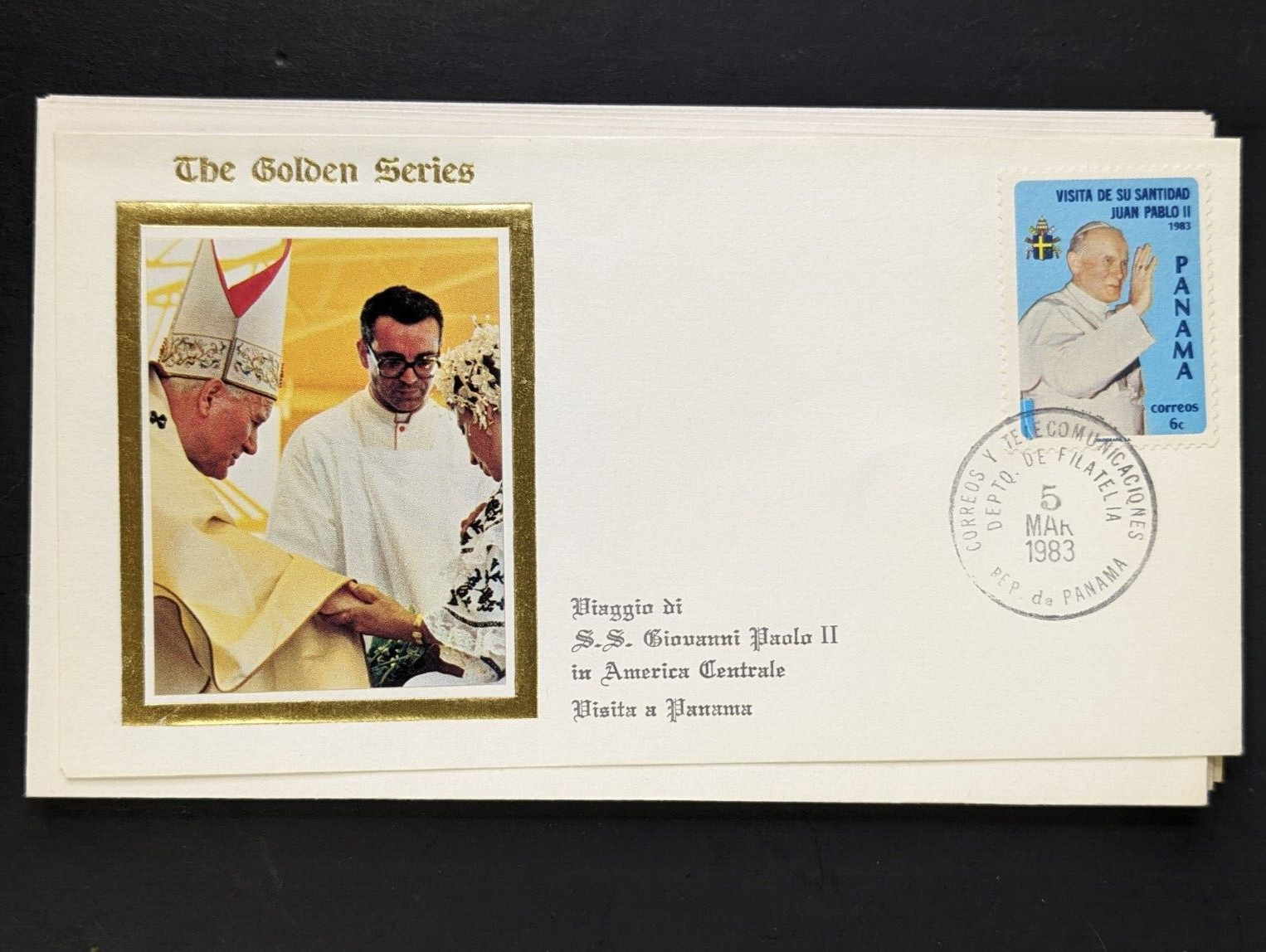 Pope John Paul II, The Golden Series Central America, 17 Covers Plus Stamps