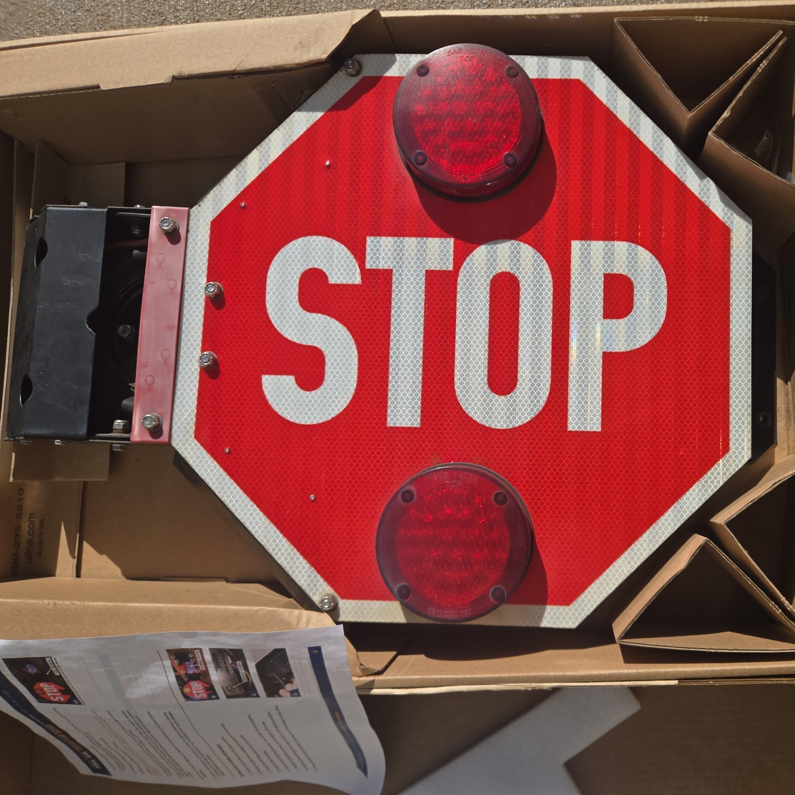 SAFE FLEET 2970C School Bus LED Stop Arm Sign