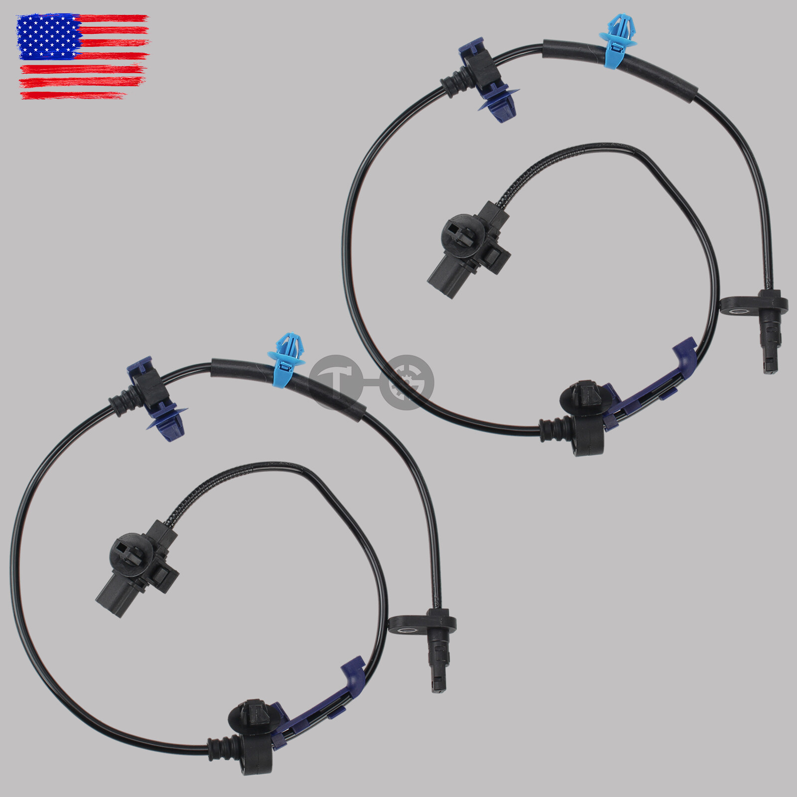 2Pcs ABS Wheel Speed Sensor Front Left & Right For Honda CR-V 2007 57455SWA013