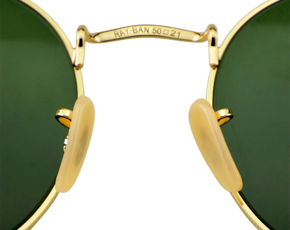 Ray-Ban Sunglasses RB3447 Round Metal Gold Frame Green Classic Lens 50mm Unisex
