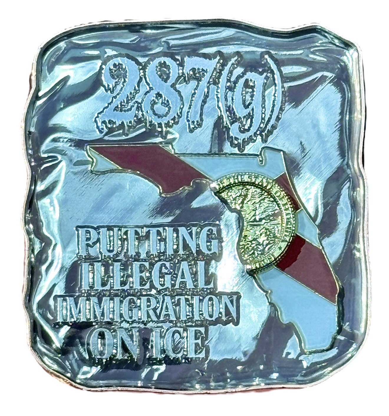 Last Call! 🔥🧊 ICE HSI FHP 287g Ice Cube Challenge Coin Florida Immigration Hot