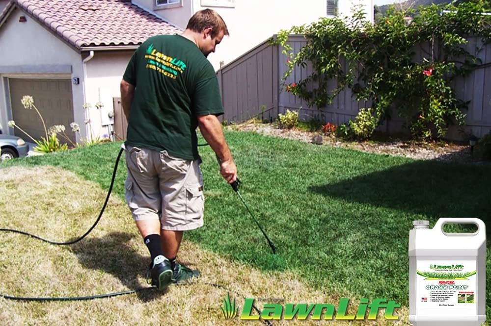 Ultra Concentrated (Green) Grass Paint 16oz. = 1.375 Gallons of Product.