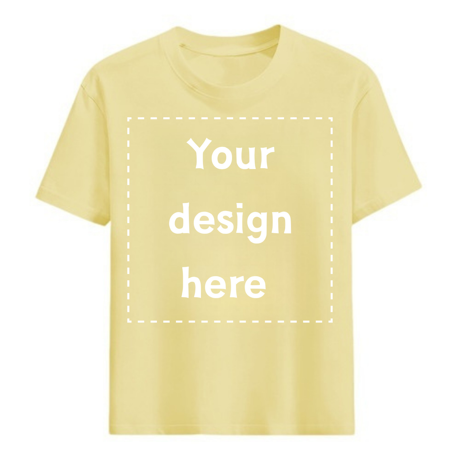 Custom T-Shirt Personalized Photo Text Logo Any Position Front Back Chest Unisex