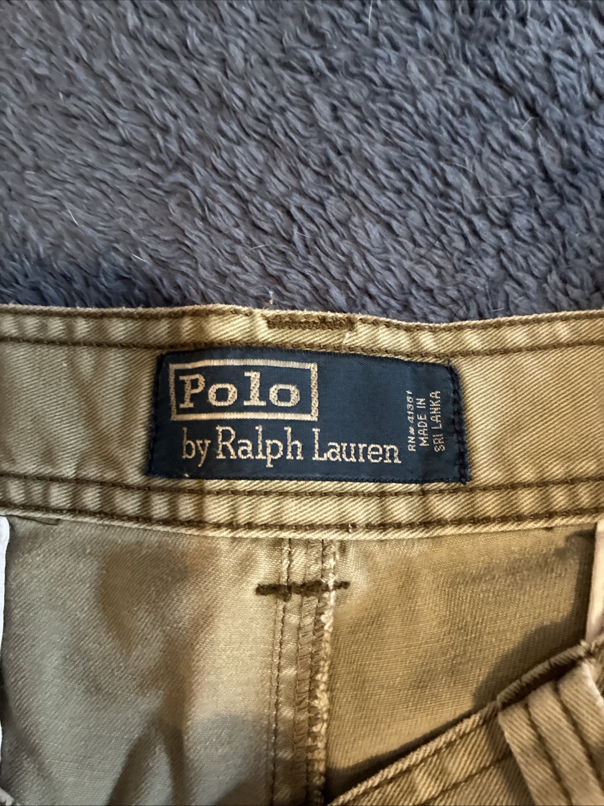Lot Of 2 Polo Ralph Lauren Cargo Shorts Men's 34 Chino Brown Pockets Zip Fly