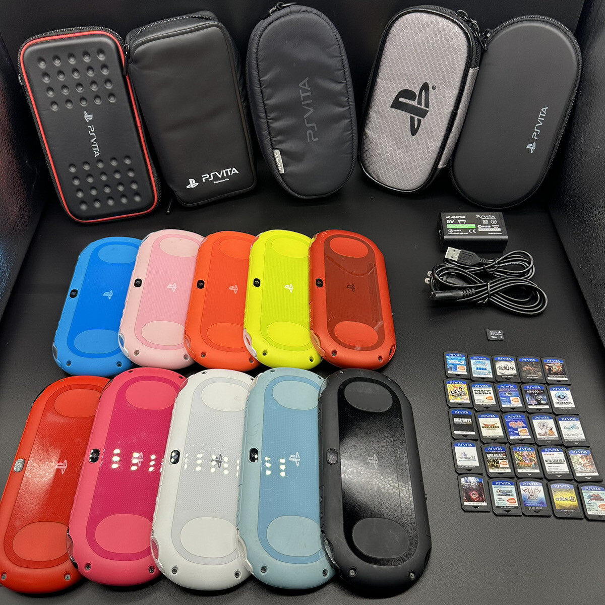 PS Vita PCH-2000 Sony Playstation Console only Choice 3 random games case Used