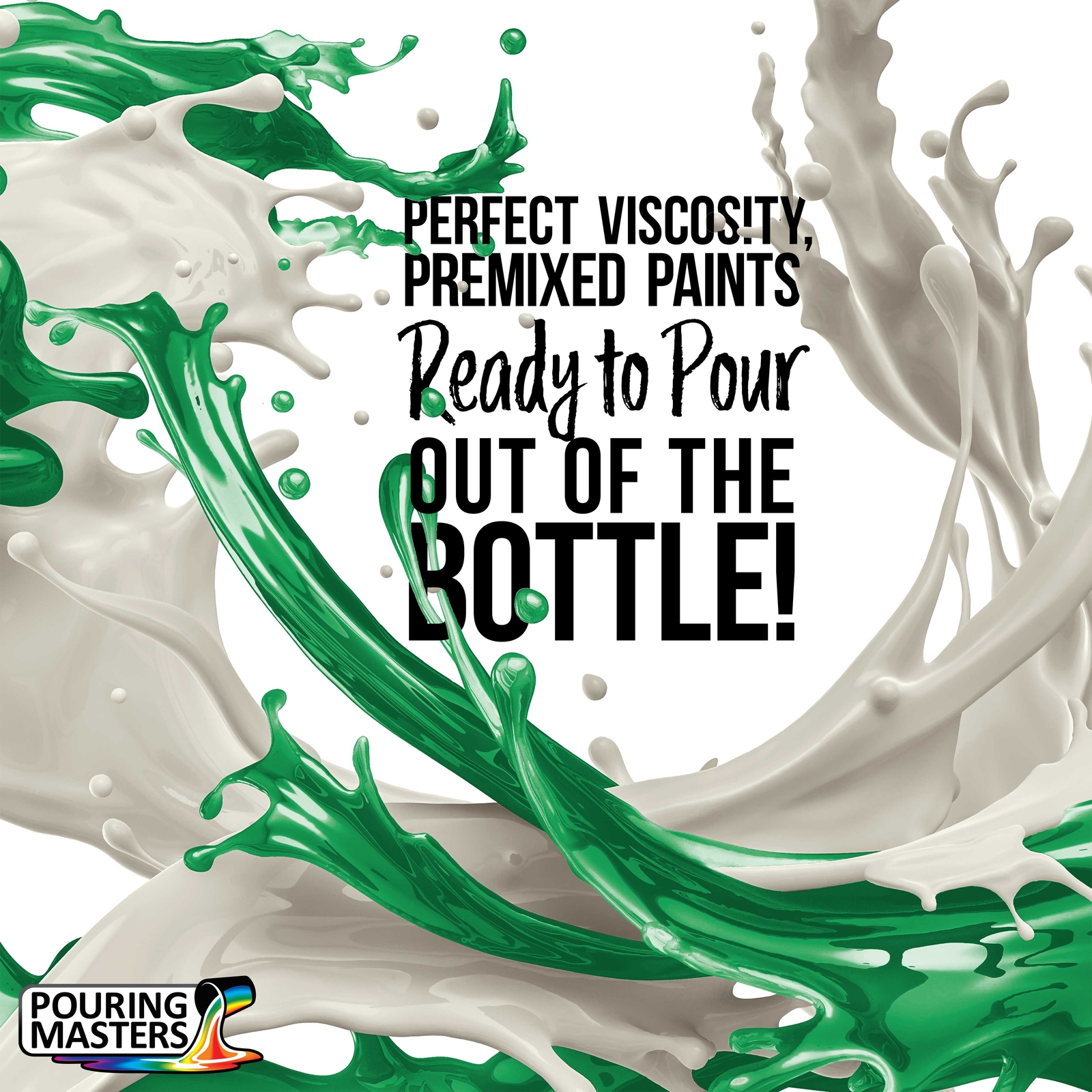 Pouring Masters Shamrock Green 8-Ounce Bottle Water-Based Acrylic Pouring Paint