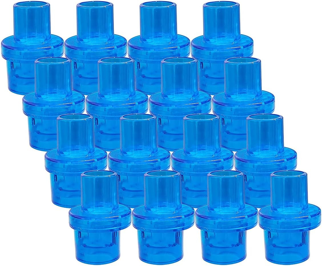 Pack of 100Pcs CPR Rescue Mask Training Valves CPR One Way Valve for Training Ma