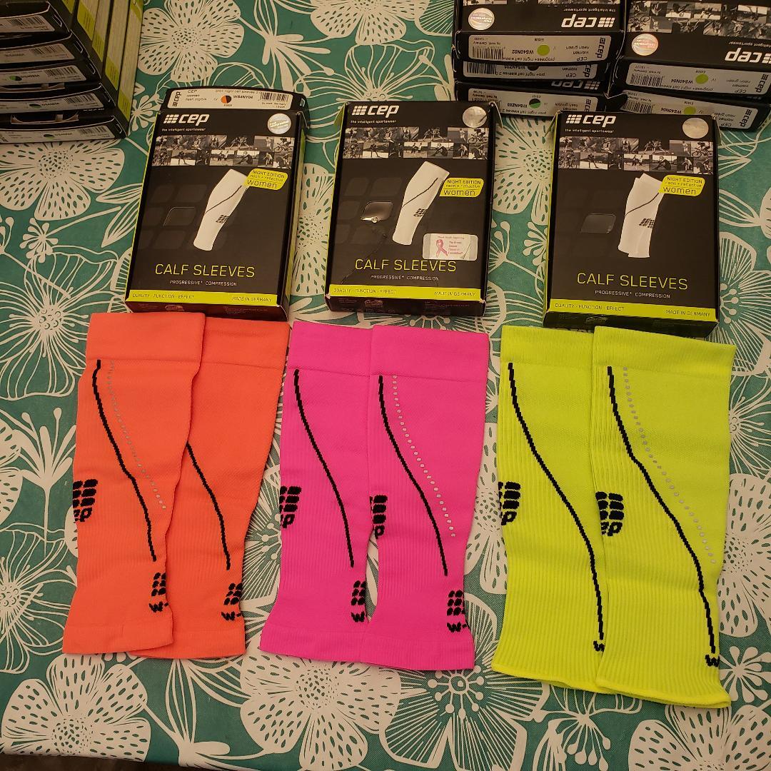 CEP Run 2.0 Women's Pro+ Night Compression Calf Sleeves, Choose Size/Color