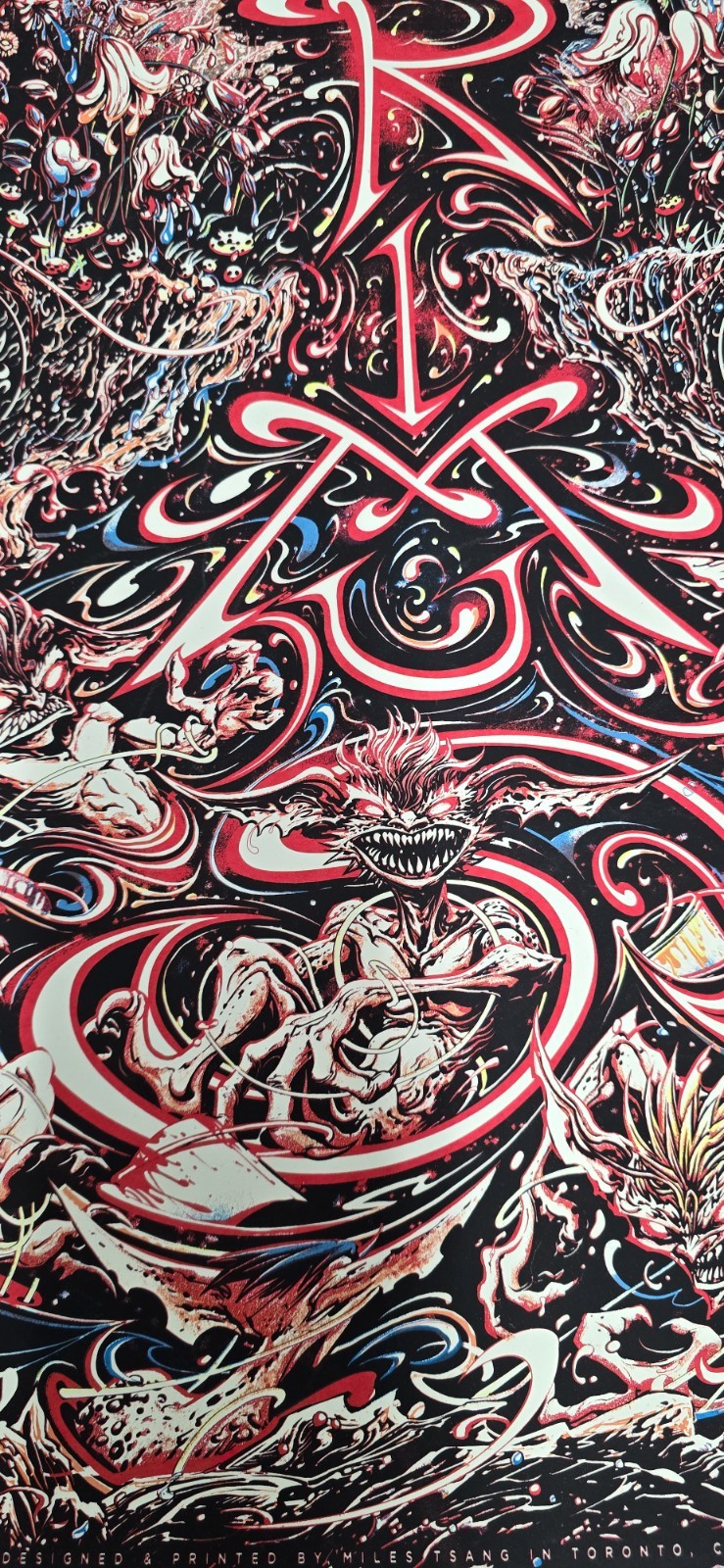 PRIMUS Signed Poster Boston MA Blue Hills Bank Pavilion 5-29-18 Miles Tsang