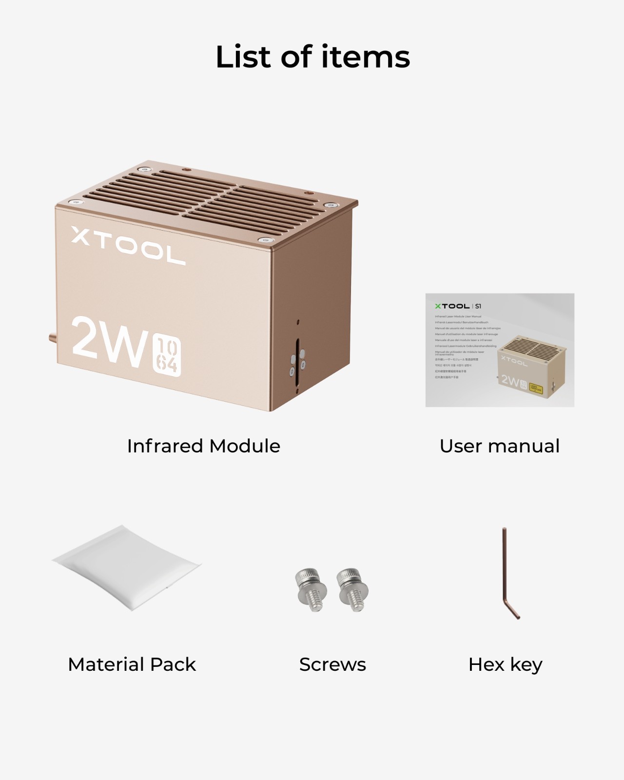 (Refurbished)xTool S1 1064nm Infrared Laser Module for Engraving on Metal