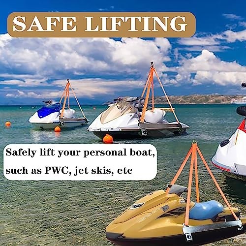 2800lbs Watercraft Lift Sling - Polyester Lifting Straps for PWC & Jet Ski 43