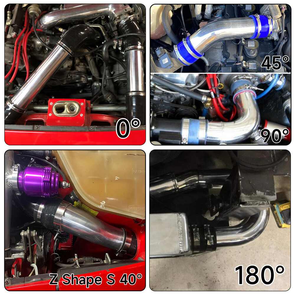 102mm 4" inch Z Shape S Shape Aluminum Turbo Intercooler Pipe Piping Tubing