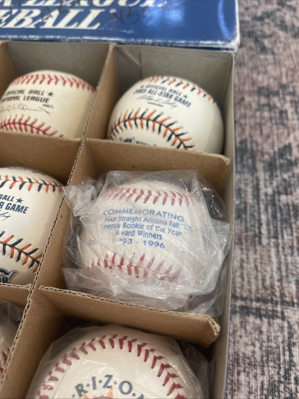 10 Rawlings Official Game Balls Minor League Baseballs Arizona Fall League W/Box