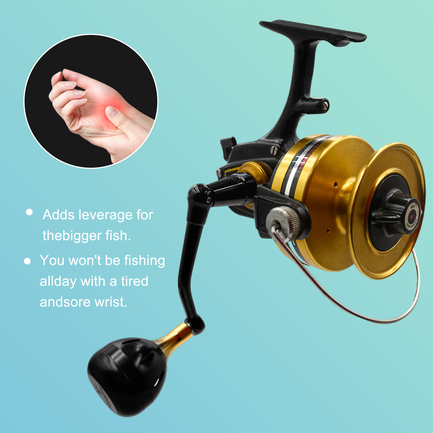 RYABT For Penn Spinfisher 750SS and 850SS Reel Plug and Play 76mm Power Handle