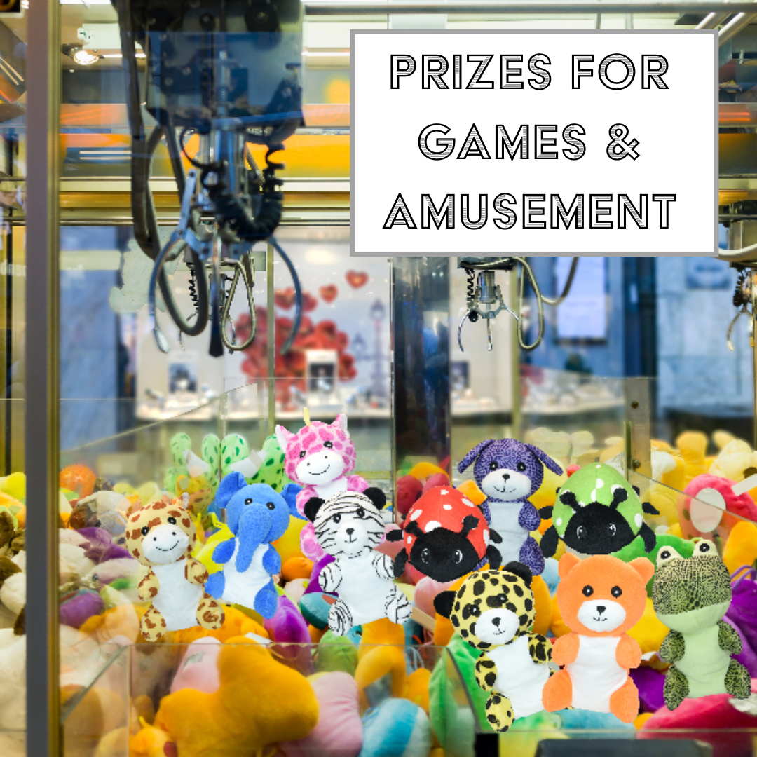 100 Pc Bulk Stuffed Animals 7-9 inch - Kids Prizes, GiveAways, Party Favors