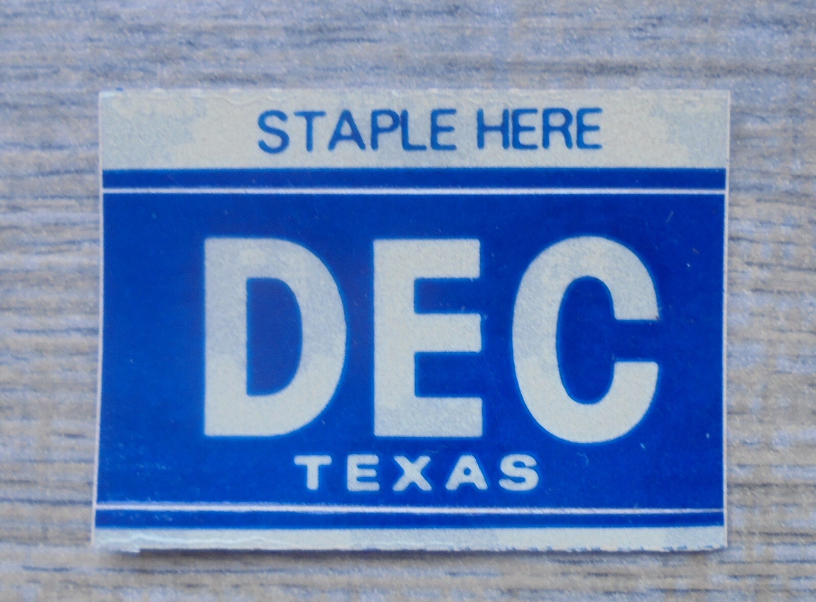 TEXAS MONTH "DECEMBER" RENEWAL STICKERNEW/UNUSED