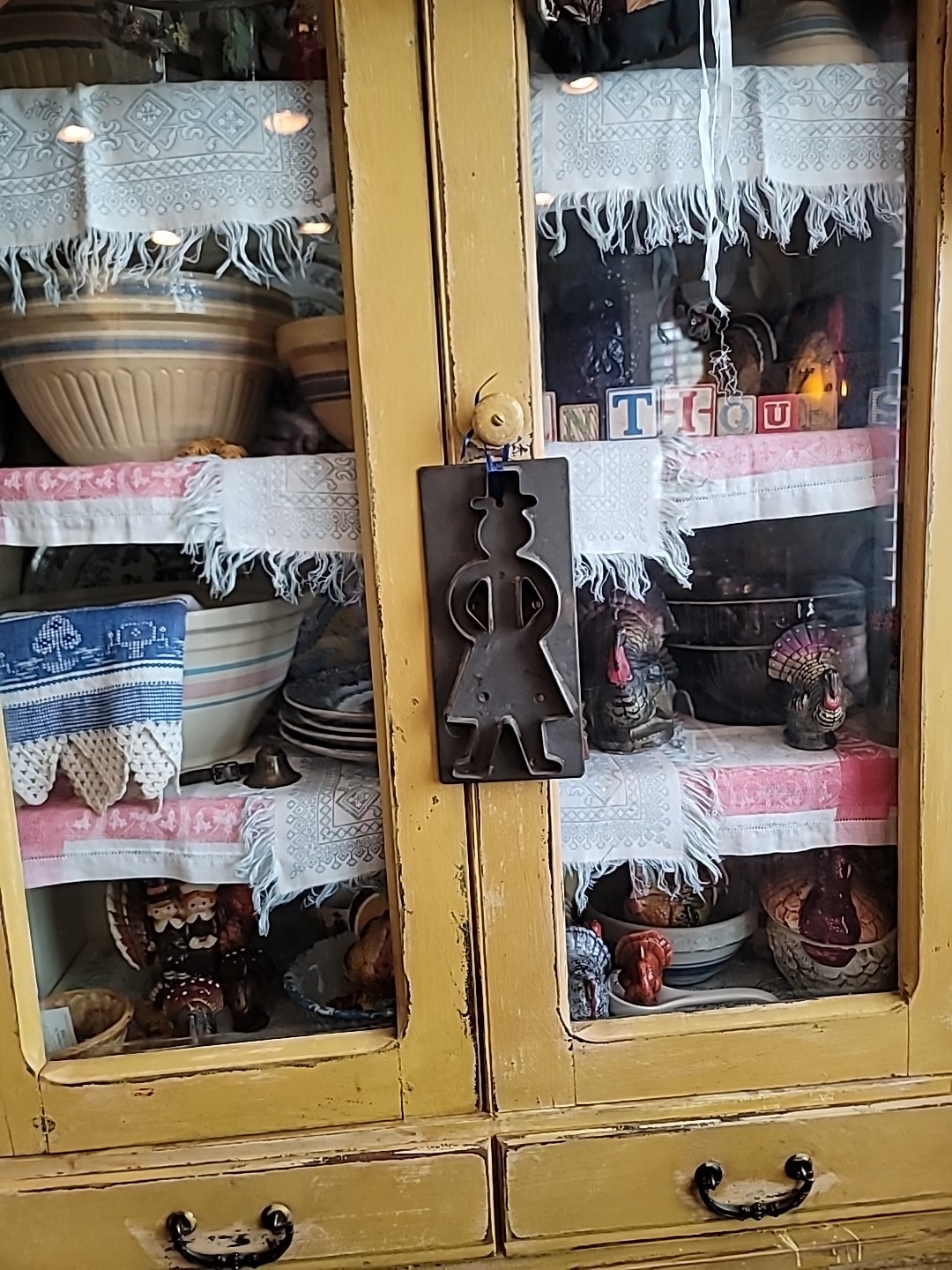 Antique Cookie Cutter Amish Man RARE Tin Handmade Pennsylvania LARGE 9 1/2×4 1/2