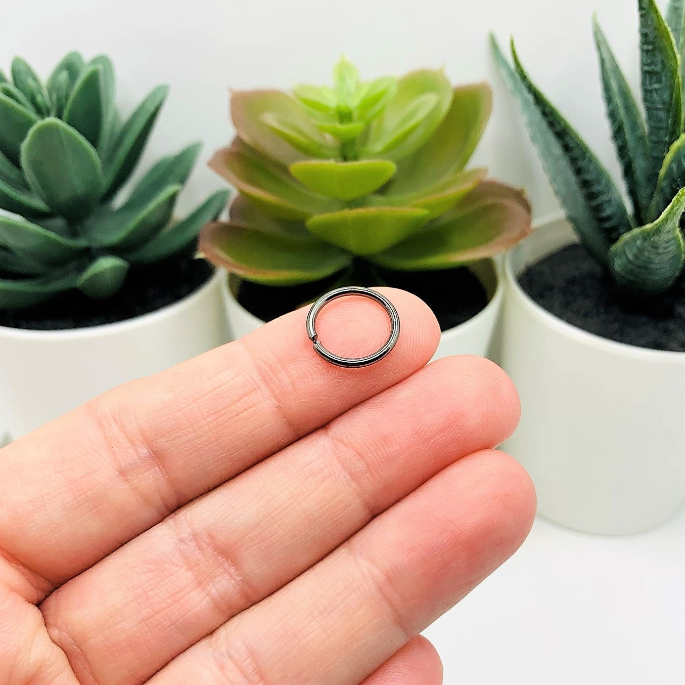 12mm, 17g, Gunmetal Open Jump Rings - US Seller